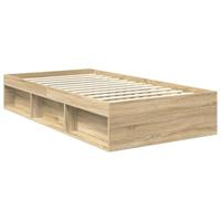 Bedframe met hoofdeinde Sonoma 100 x 200 cm Massief grenenhout - thumbnail