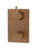 Afbouwdeel Inbouwthermostaat Wiesbaden Caral 2-Weg Geborsteld Brons Koper - thumbnail