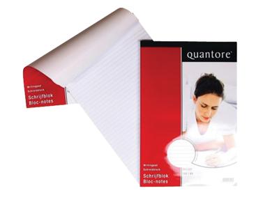 Schrijfblok Quantore A4 lijn 100vel 60gr