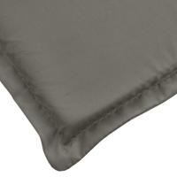 Tuinbankkussens 2 st 200x50x7 cm stof gemleerd donkergrijs - thumbnail