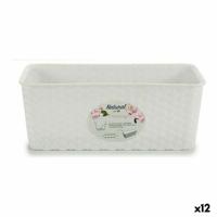 Plantenbak Stefanplast Wit Plastic 13 x 11 x 28,5 cm (12 Stuks) - thumbnail