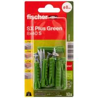 Fischer 567864 SX Plus Green Spreidplug 40 mm 8 mm 10 stuk(s) - thumbnail