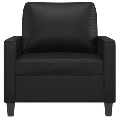 Fauteuil 60 cm kunstleer zwart Fauteuil 60 cm kunstleer zwart
