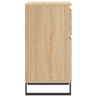 Dressoirs 2 st 40x35x70 cm bewerkt hout sonoma eikenkleurig - thumbnail