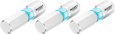 HAZET Bit 2204N-6/3 · 1/4 inch (6,3 mm) zeskant massief · Binnen-zeskant-profiel · 3-delig · SW 6 mm HAZET Bit 2204N-6/3 · 1/4 inch (6,3 mm) zeskant massief · Binnen-zeskant-profiel · 3-delig · SW 6 mm