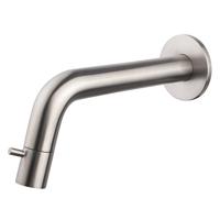 Sophia fonteinkraan inkortbaar met muurbevestiging 1/2" geborsteld staal - thumbnail