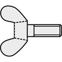 TOOLCRAFT 827811 Vleugelschroef M5 16 mm DIN 316 Staal Verzinkt 10 stuk(s) - thumbnail