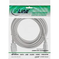 InLine 34603X USB 2.0 verlengkabel (stekker-naar-bus, type A) beige/grijs - thumbnail