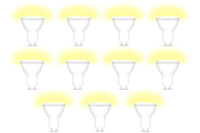 10x Qnect Smart Wi-Fi LED-lamp - GU10 - 4,5W - thumbnail