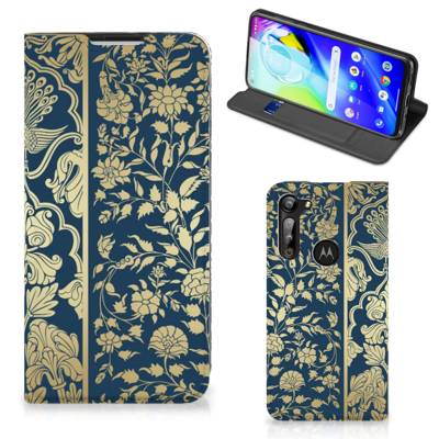 Motorola Moto G8 Power Smart Cover Beige Flowers Motorola Moto G8 Power Smart Cover Beige Flowers