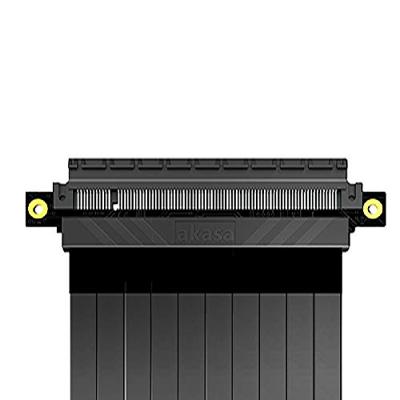 Akasa RISER BLACK XL, Premium PCIe 3.0 x 16 Riser cable,100CM 180° PCIe 3.0 x16 Female 180° PCIe 3