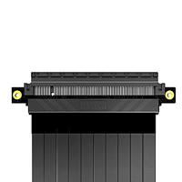 Akasa RISER BLACK XL, Premium PCIe 3.0 x 16 Riser cable,100CM 180° PCIe 3.0 x16 Female 180° PCIe 3 - thumbnail