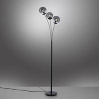 Just Light Zwarte vloerlampBig Widow 3-lichts - 14603-18 - thumbnail