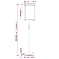 Beurs Displays Zwart 25 x 25 x 125 cm Aluminium - thumbnail