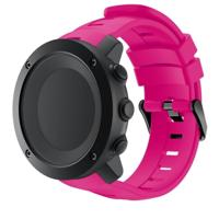 Slimme horloge siliconen polsband horlogeband voor Suunto Ambit3 verticaal (Rose rood) - thumbnail