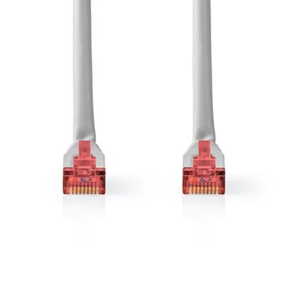 CAT6-kabel | RJ45 Male | RJ45 Male | S/FTP | 5.00 m | Rond | LSZH | Grijs | Label