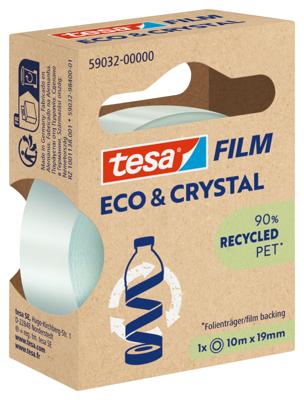 Plakband tesa eco crystal 59032 19mmx10m tr | 10 stuks