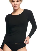 2-pak shirts dames - Lange Mouw - Lara - Bamboe vrouwen ondershirt ronde hals - thumbnail