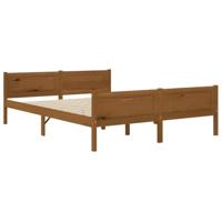 Bedframe massief grenenhout honingbruin 140x200 cm - thumbnail