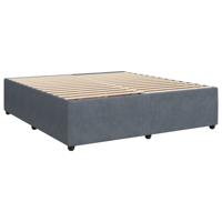 Bedframe zonder matras 180x200 cm fluweel donkergrijs - thumbnail