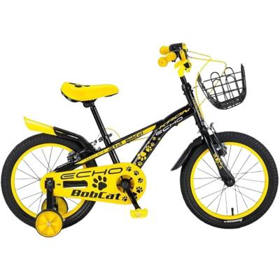 Kron Bobcat Jongensfiets 16 Inch 25,4 Cm Jongens V-brakes Zwart/geel