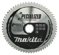 Makita Accessoires afkortzaagblad aluminium | efficut 216x30mm 63t 0g - e-16916 - e-16916 - thumbnail