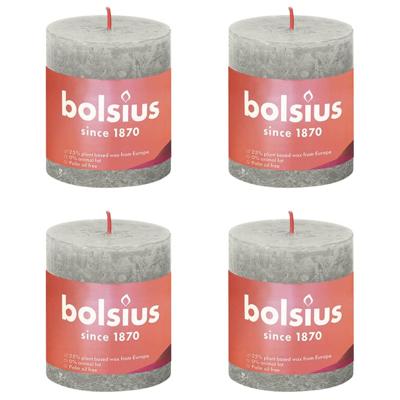 Bolsius rustiek stompkaars 80/68 sandy grey a4