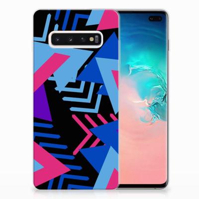 Samsung Galaxy S10 Plus | TPU Hoesje | Funky Triangle Samsung Galaxy S10 Plus | TPU Hoesje | Funky Triangle