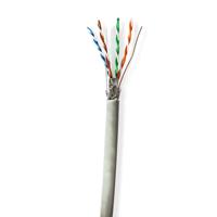 Netwerk Kabel Rol | CAT6 | Solid | S/FTP | CCA | 100.0 m | Binnenshuis | Rond | PVC | Grijs - thumbnail