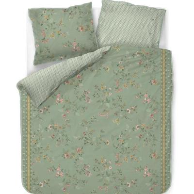 Pip Studio Kili Flower Dekbedovertrek Groen-Lits-jumeaux (260 x 200/220 cm)