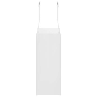 VidaXL Papieren zakken 250 st met hengsels 15x8x21 cm wit