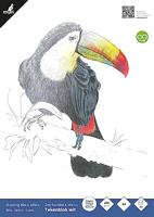 Kangaro K-5330 Tekenblok A4 200 Gr 20 Vel Wit Fijne Korrel Kopgelijmd - thumbnail