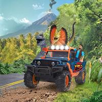 Dickie dino jeep met trailer speelset - thumbnail