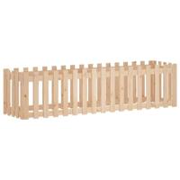 Plantenbak verhoogd met hekontwerp 200x50x50 cm grenenhout - thumbnail
