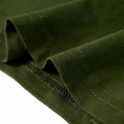 Kindershirt met lange mouwen helmprint 116 donkerkakikleurig - thumbnail