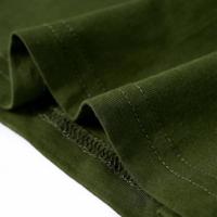 Kindershirt met lange mouwen helmprint 140 donkerkakikleurig - thumbnail
