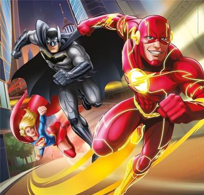 Clementoni legpuzzel super color vierkant dc comics justice league, 3x48st.