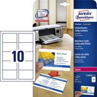 Visitekaart avery c32016-25 85x54mm 220gr 250st - thumbnail