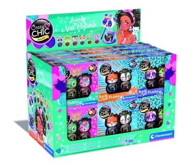 Clementoni crazy chic nagellak oranje/paars, 2st. Clementoni crazy chic nagellak oranje/paars, 2st.