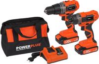 Powerplus POWDP1550 Slagschroevendraaier + Accuboormachine | Inclusief 2 Accu's + Lader + Opbergtas - thumbnail