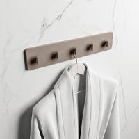 MONDIAZ EASY Handdoekhaakjes 45cm solid surface kleur Smoke - thumbnail