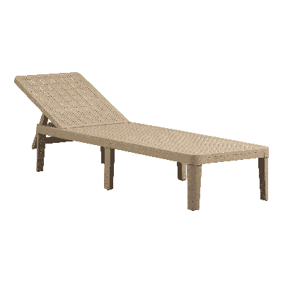 WOOOD Ligbed 'Jinte' Kunststof, kleur Zand