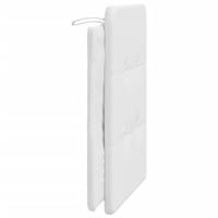 Hoofdbordkussen 80 cm kunstleer wit - thumbnail