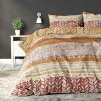 Sleeptime - Artic Wave Dekbedovertrek Katoen - Oranje - 140 x 220 - thumbnail