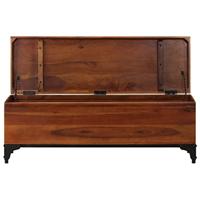 Opbergkist 110x35x41 cm massief acaciahout - thumbnail