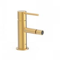 Bidetmengkraan Tres Study Exclusive Hendel Uitloop Recht 8 cm Rond Mat Goud - thumbnail