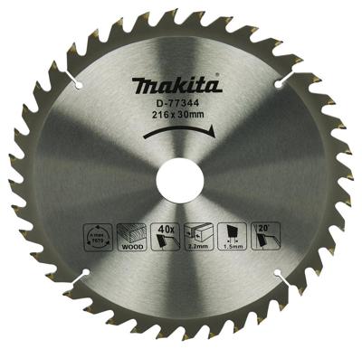 Makita AfkortZaagblad Hout 216x30x1,5 40T 20g, LS0816F - D-77344 Makita AfkortZaagblad Hout 216x30x1,5 40T 20g, LS0816F - D-77344