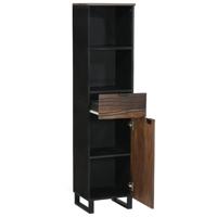 Badkamermeubelsets met lade met plank Gestreept met opslag met de deur Bruin 38 x 33 x 160 cm - thumbnail