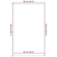 Deurmat 90x150 cm gestreept 90x150 cm zwart en grijs - thumbnail