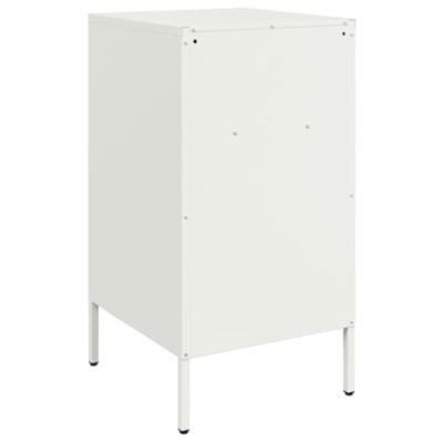 Nachtkastjes 2 st 36x39x68 cm staal wit